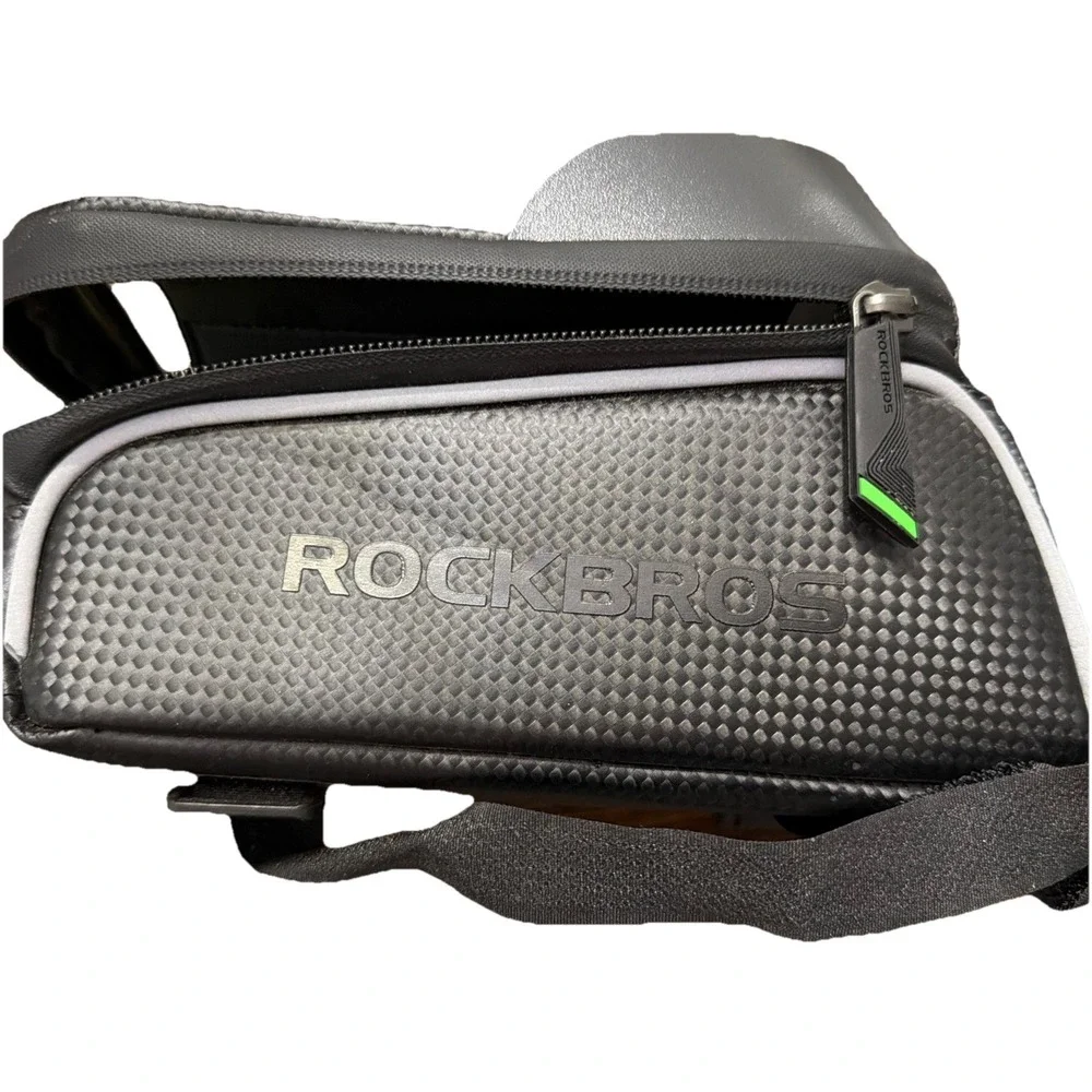 RockBros Black Water Resistant Frame Bag with Phone Holder for Cycling